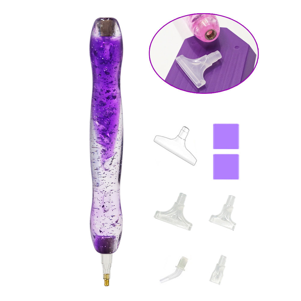 DIY Diamond Painting Pen Diamond Art Pen Diamond Painting Tools (8pcs Purple)