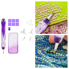 Load image into Gallery viewer, DIY Diamond Painting Pen Diamond Art Pen Diamond Painting Tools (14pcs Purple)
