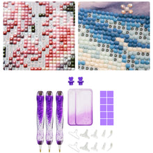 Load image into Gallery viewer, DIY Diamond Painting Pen Diamond Art Pen Diamond Painting Tools (27pcs Purple)
