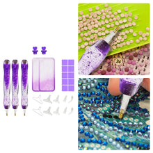 Load image into Gallery viewer, DIY Diamond Painting Pen Diamond Art Pen Diamond Painting Tools (27pcs Purple)
