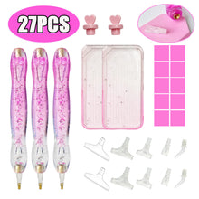 Load image into Gallery viewer, DIY Diamond Painting Pen Diamond Art Pen Diamond Painting Tools (27pcs Pink)
