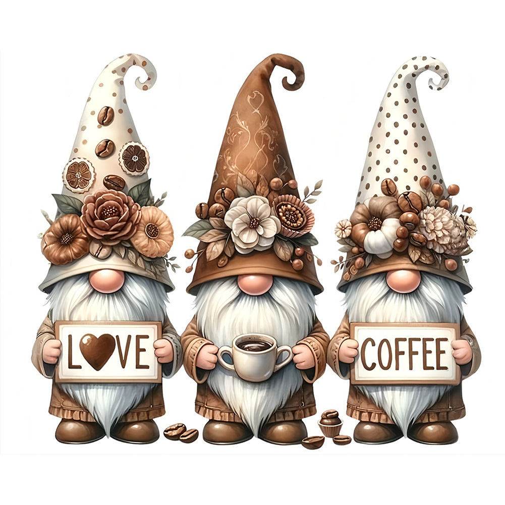 Diamond Painting - Full Round - Coffee Gnome (50*40CM)