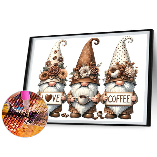 Diamond Painting - Full Round - Coffee Gnome (50*40CM)