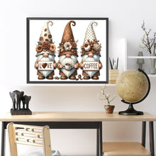 Load image into Gallery viewer, Diamond Painting - Full Round - Coffee Gnome (50*40CM)
