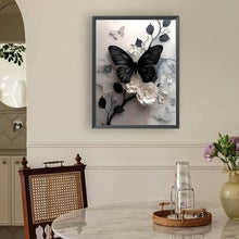 Load image into Gallery viewer, Diamond Painting - Full Round - Black Butterfly (30*40CM)
