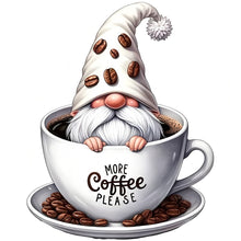 Load image into Gallery viewer, Diamond Painting - Full Round - Coffee Gnome (30*30CM)
