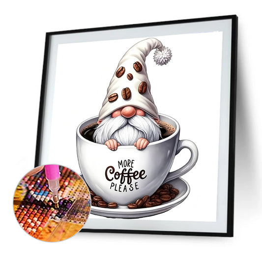 Diamond Painting - Full Round - Coffee Gnome (30*30CM)