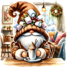 Load image into Gallery viewer, Diamond Painting - Full Round - Coffee Gnome (30*30CM)
