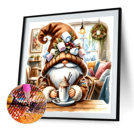 Diamond Painting - Full Round - Coffee Gnome (30*30CM)
