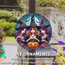 Load image into Gallery viewer, Halloween Witch Theme 2D Flat DIY Diamond Art Pendant Home Wall Decoration Craft
