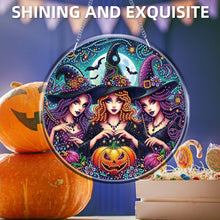 Load image into Gallery viewer, Halloween Witch Theme 2D Flat DIY Diamond Art Pendant Home Wall Decoration Craft

