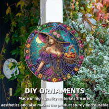 Load image into Gallery viewer, Halloween Witch Theme 2D Flat DIY Diamond Art Pendant Home Wall Decoration Craft

