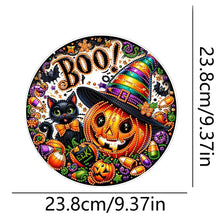 Load image into Gallery viewer, Halloween Pumpkin Theme 2D Flat DIY Diamond Art Pendant Home Wall Decoration
