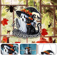 Load image into Gallery viewer, Halloween Ghost Theme 2D Flat DIY Diamond Art Pendant Home Wall Decoration Craft

