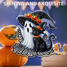 Load image into Gallery viewer, Halloween Ghost Theme 2D Flat DIY Diamond Art Pendant Home Wall Decoration Craft
