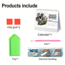 Load image into Gallery viewer, 2026 Calendar Diamond Painting Kit DIY Diamond Art Desk Calendar for Home Office

