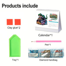 Load image into Gallery viewer, 2026 Calendar Diamond Painting Kit DIY Diamond Art Desk Calendar for Home Office
