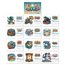 Load image into Gallery viewer, 2026 Calendar Diamond Painting Kit DIY Diamond Art Desk Calendar for Home Office

