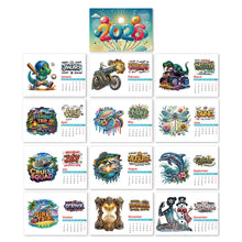 Load image into Gallery viewer, 2026 Calendar Diamond Painting Kit DIY Diamond Art Desk Calendar for Home Office
