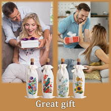Load image into Gallery viewer, 4pcs DIY Diamond Painting Wine Bag Kit Rhinestones Liquor Bottle Cover (Flower)
