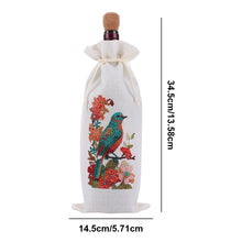 Load image into Gallery viewer, 4pcs DIY Diamond Painting Wine Bag Kit Rhinestones Liquor Bottle Cover (Flower)
