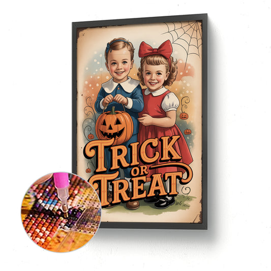 Diamond Painting - Full Round - Trick Or Treat (30*45CM)