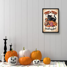 Load image into Gallery viewer, Diamond Painting - Full Round - Halloween Cat (30*45CM)
