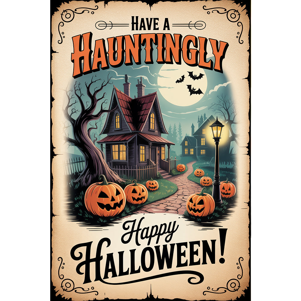 Diamond Painting - Full Round - Halloween Castle (30*45CM)