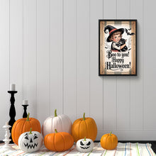 Load image into Gallery viewer, Diamond Painting - Full Round - Halloween Witch And Cat (30*45CM)
