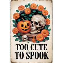 Load image into Gallery viewer, Diamond Painting - Full Round - Halloween Pumpkin And Skeleton (30*45CM)

