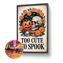 Load image into Gallery viewer, Diamond Painting - Full Round - Halloween Pumpkin And Skeleton (30*45CM)
