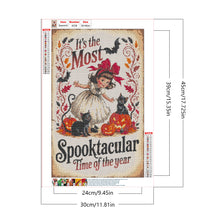 Load image into Gallery viewer, Diamond Painting - Full Round - Halloween Little Girl (30*45CM)
