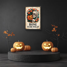 Load image into Gallery viewer, Diamond Painting - Full Round - Halloween Pumpkin With Skeleton (30*45CM)
