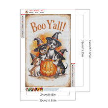 Load image into Gallery viewer, Diamond Painting - Full Round - Halloween Dog (30*45CM)
