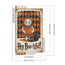 Load image into Gallery viewer, Diamond Painting - Full Round - Halloween Pumpkin Elf (30*45CM)
