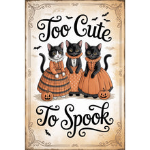 Load image into Gallery viewer, Diamond Painting - Full Round - Halloween Cats (30*45CM)
