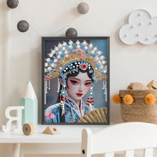 Load image into Gallery viewer, Diamond Painting - Partial Special Shaped - Chinese Style Girl (30*40CM)
