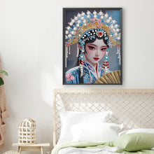 Load image into Gallery viewer, Diamond Painting - Partial Special Shaped - Chinese Style Girl (30*40CM)
