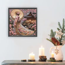 Load image into Gallery viewer, Diamond Painting - Partial Special Shaped - Japanese Girl (30*30CM)
