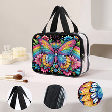 Load image into Gallery viewer, DIY Butterfly Diamond Art Rhinestone Makeup Bag Transparent PVC Storage Pack
