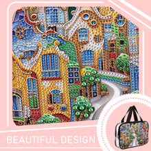 Load image into Gallery viewer, DIY House Diamond Art Rhinestone Makeup Bag Transparent PVC Storage Pack Gift
