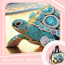 Load image into Gallery viewer, DIY Turtle Diamond Art Rhinestone Makeup Bag Transparent PVC Storage Pack Gift
