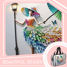 Load image into Gallery viewer, DIY Woman Diamond Art Rhinestone Makeup Bag Transparent PVC Storage Pack Gift
