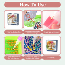 Load image into Gallery viewer, Tree DIY Diamond Painting Kit Wall-Mounted Phone Charging Station Home Decor

