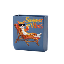 Load image into Gallery viewer, Cat DIY Diamond Painting Kit Wall-Mounted Phone Charging Station Home Decor
