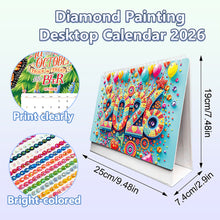 Load image into Gallery viewer, 2026 Calendar Diamond Painting Kit DIY Diamond Art Desk Calendar for Home Office
