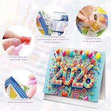Load image into Gallery viewer, 2026 Calendar Diamond Painting Kit DIY Diamond Art Desk Calendar for Home Office
