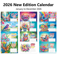 Load image into Gallery viewer, 2026 Calendar Diamond Painting Kit DIY Diamond Art Desk Calendar for Home Office
