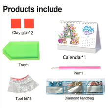Load image into Gallery viewer, 2026 Calendar Diamond Painting Kit DIY Diamond Art Desk Calendar for Home Office
