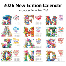 Load image into Gallery viewer, 2026 Calendar Diamond Painting Kit DIY Diamond Art Desk Calendar for Home Office
